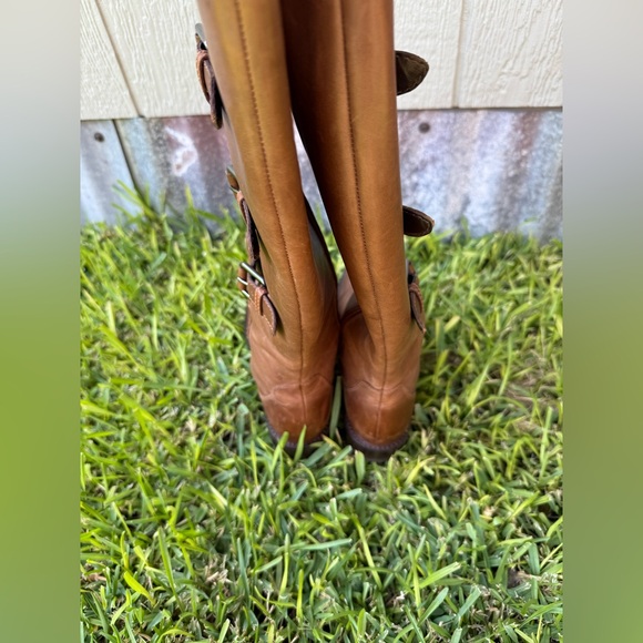 ECCO Hobart Women’s Tall Brown Riding Boots Leather, Buckles, Size 41, 10 10.5 - Picture 6 of 12